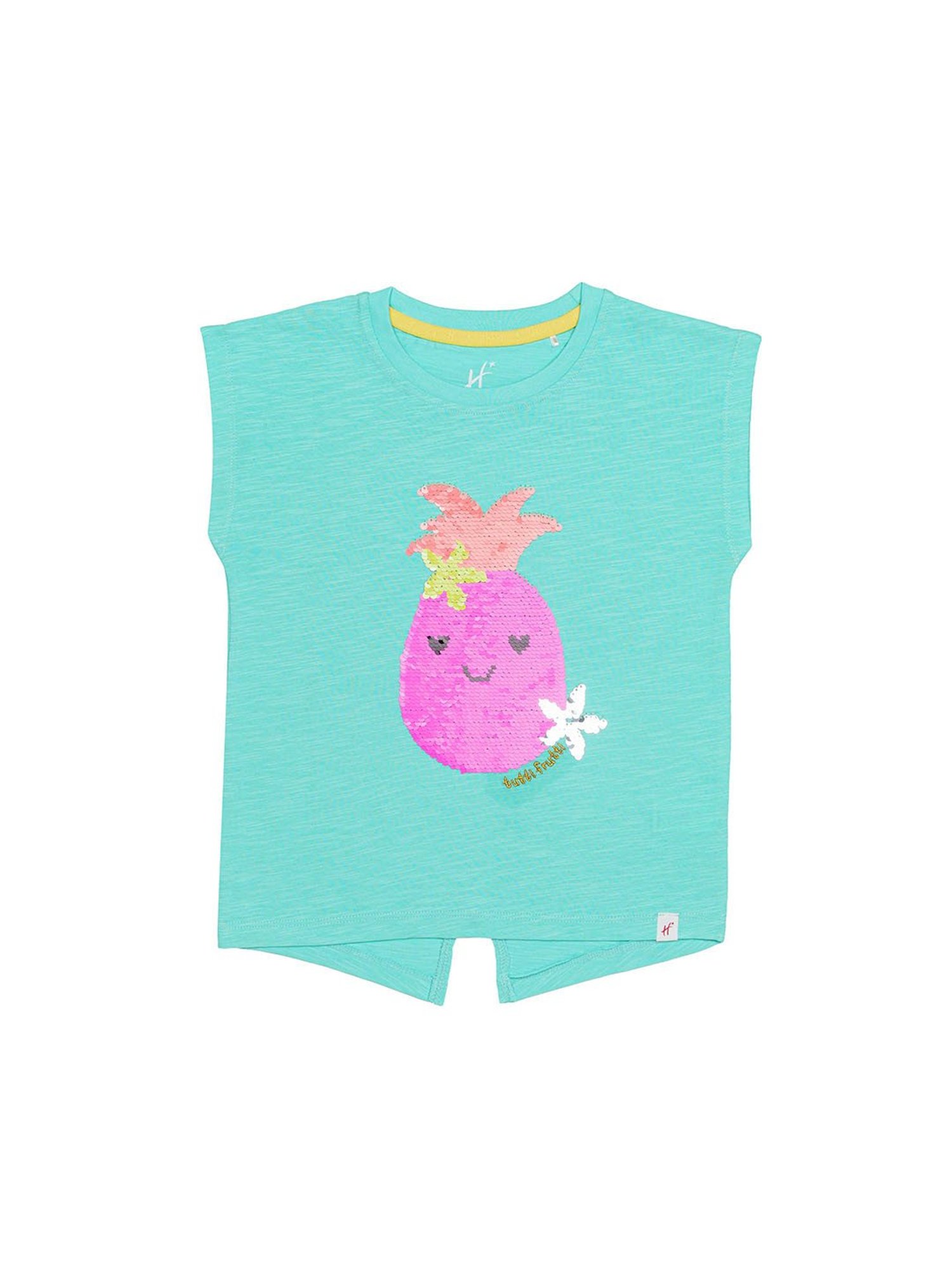 H by Hamleys Girls Green Embellished T-Shirt