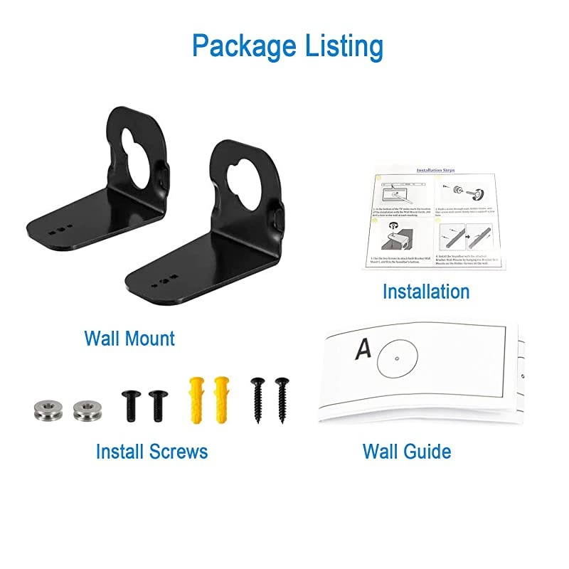 Mount for Samsung Soundbar HWKM45 HWKM45C HWK360 HWk450 HWK460 KWK550 HWK650 HWM360 HWM450 HWM550 HWKM36 HWKM37 Sound Bar Mounting Bracket TV Mounts