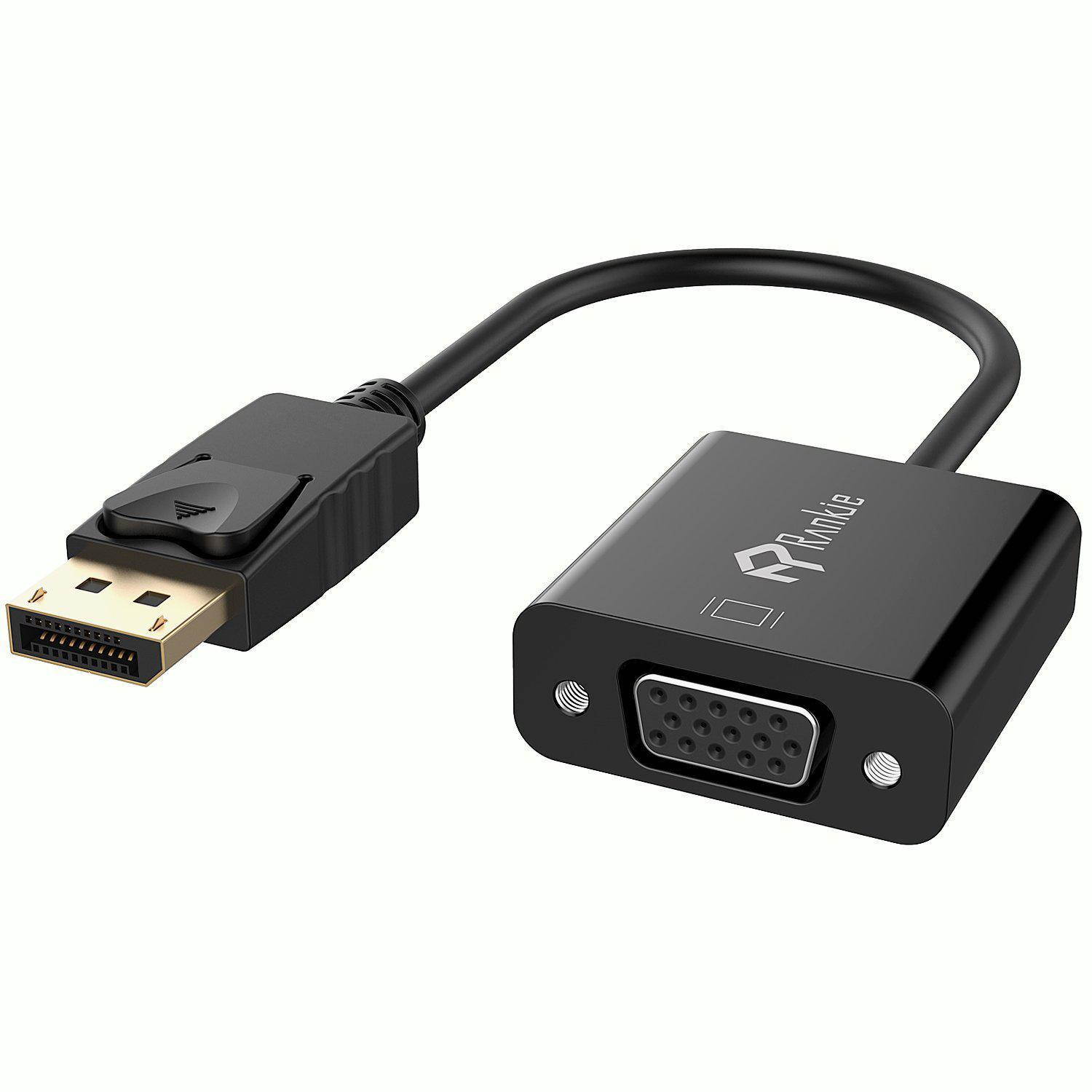 DP to VGA, Rankie Gold Plated DisplayPort DP to VGA Male to Female Adapter Converter