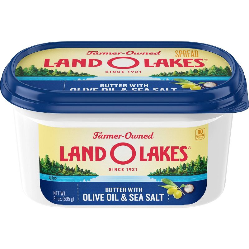 Land O Lakes Spreadable Butter with Olive Oil & Sea Salt - 7oz