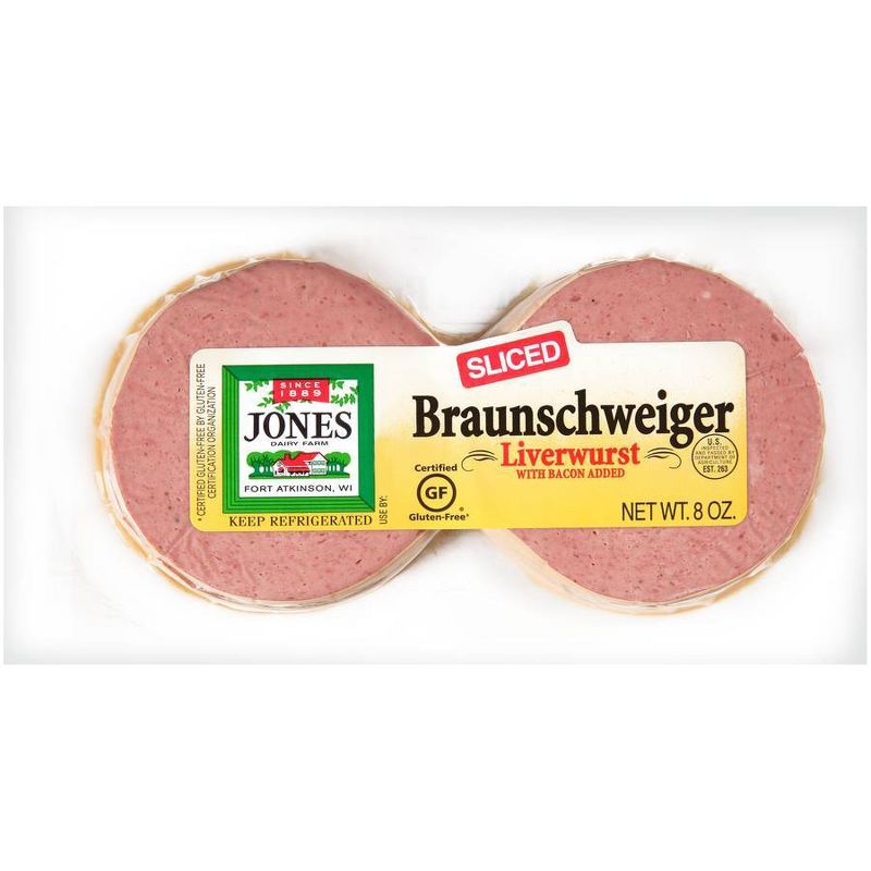 Jones Sliced Liver Sausage - 8oz