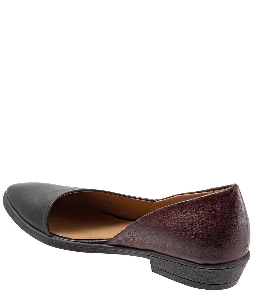 Bueno Opal Half d'Orsay Colorblock Leather Slip Ons