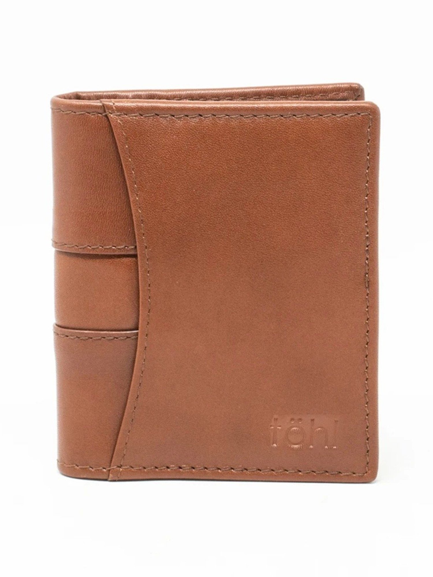 Tohl Volterra Tan Casual Leather Bi-Fold Wallet,Card Holder & Eyewear Case Set for Men