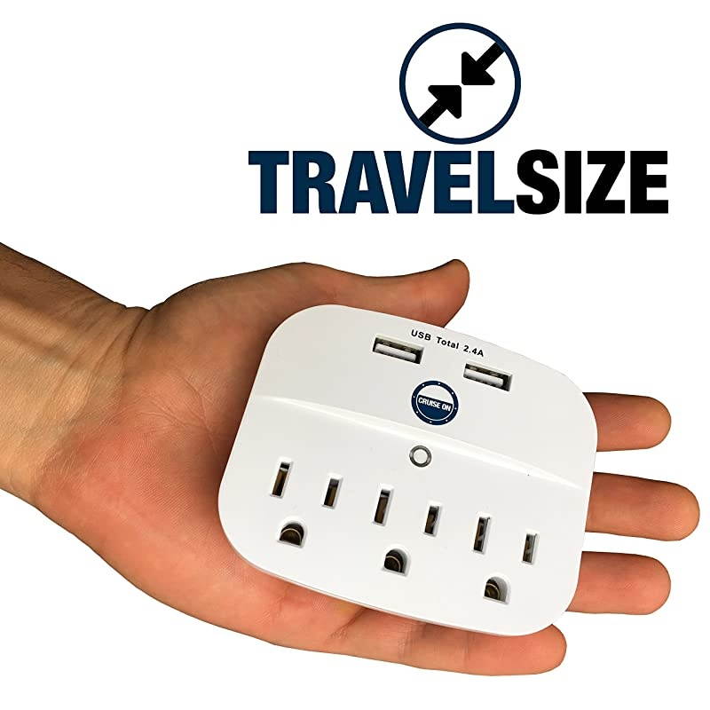 Power Strip with USB Outlets Non Surge Protection Ship Approved | Travel Accessories and Must Haves by