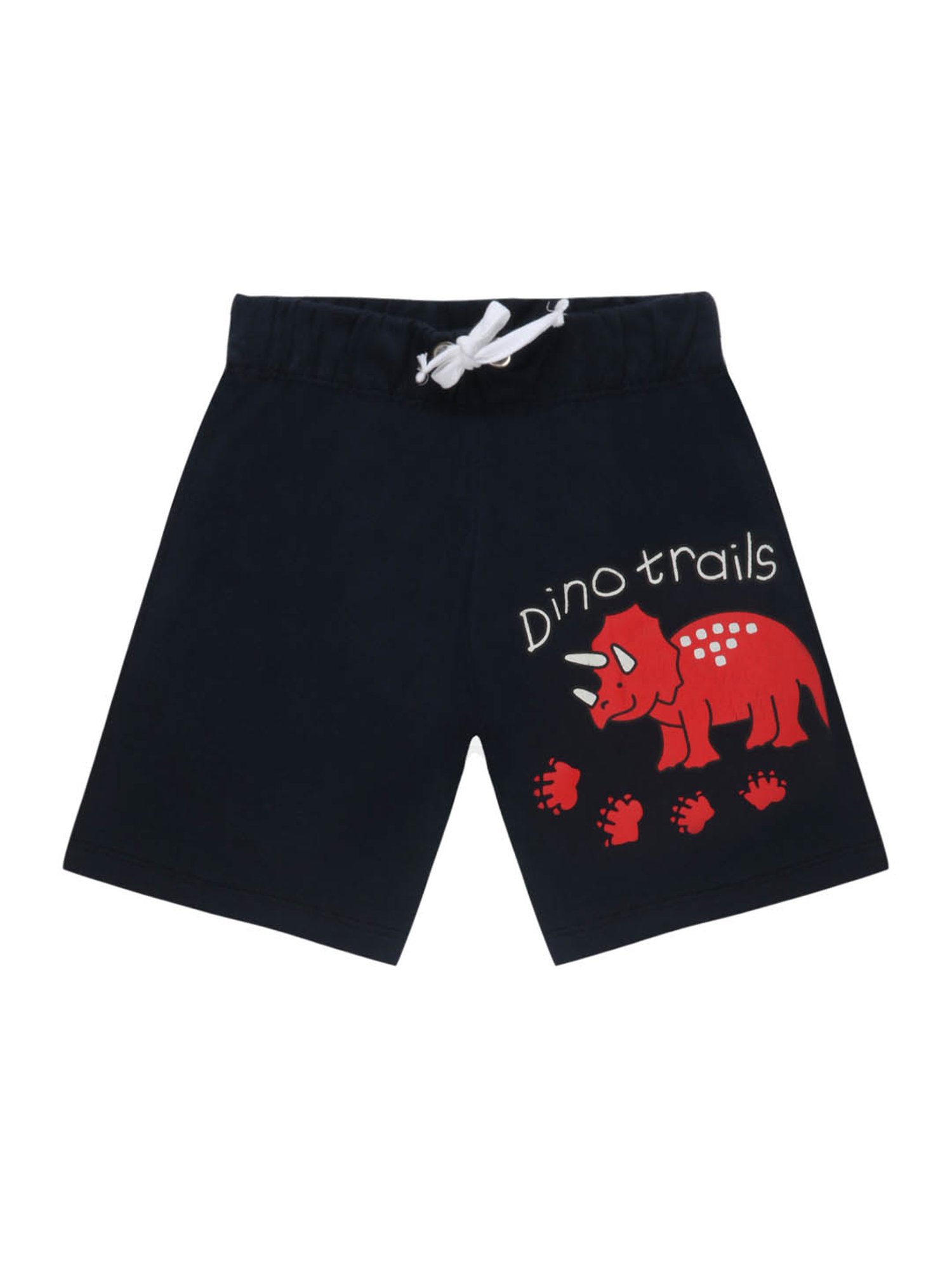 Lazy Shark Kids Grey & Navy Printed  T-Shirt with  Shorts