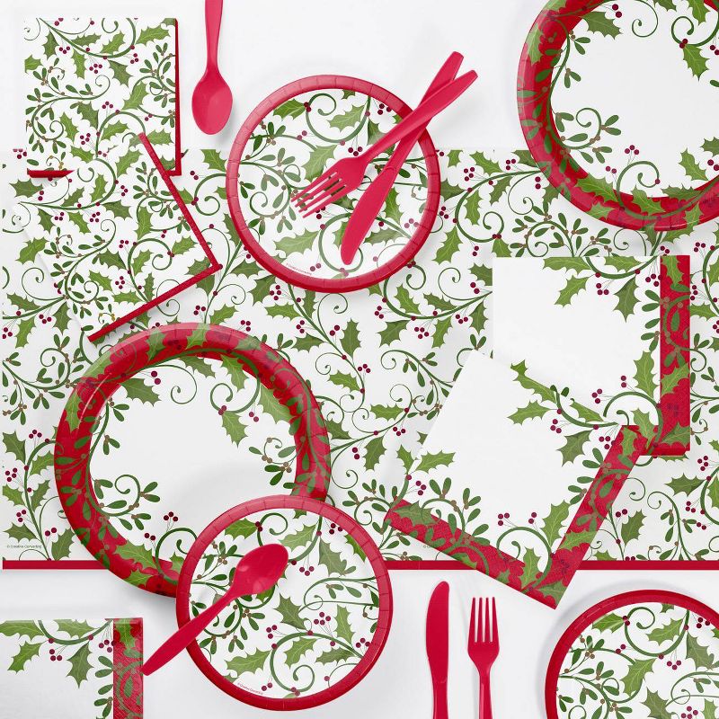48ct Holiday Holly Napkins