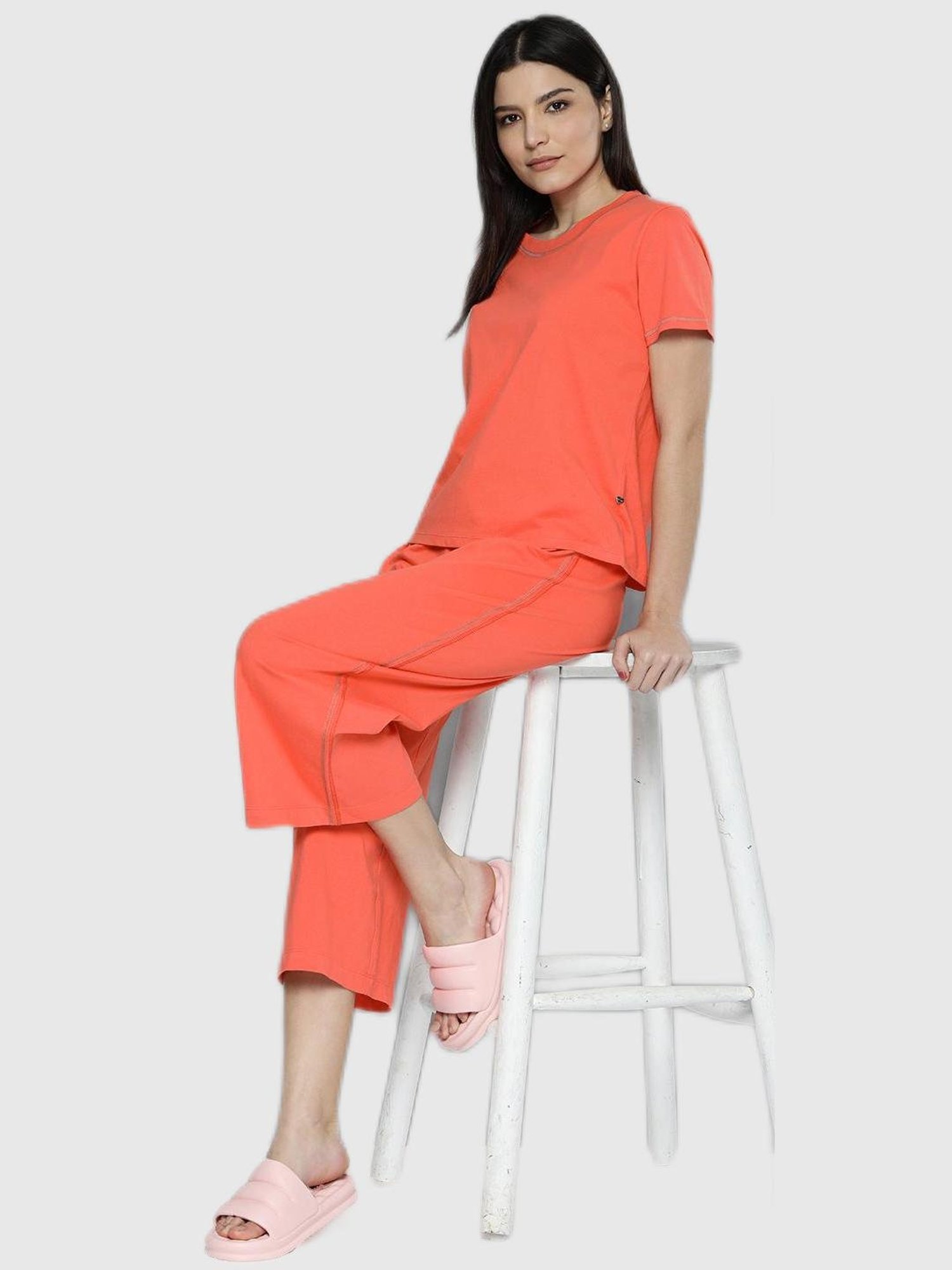 Chemistry Coral Pajama Set