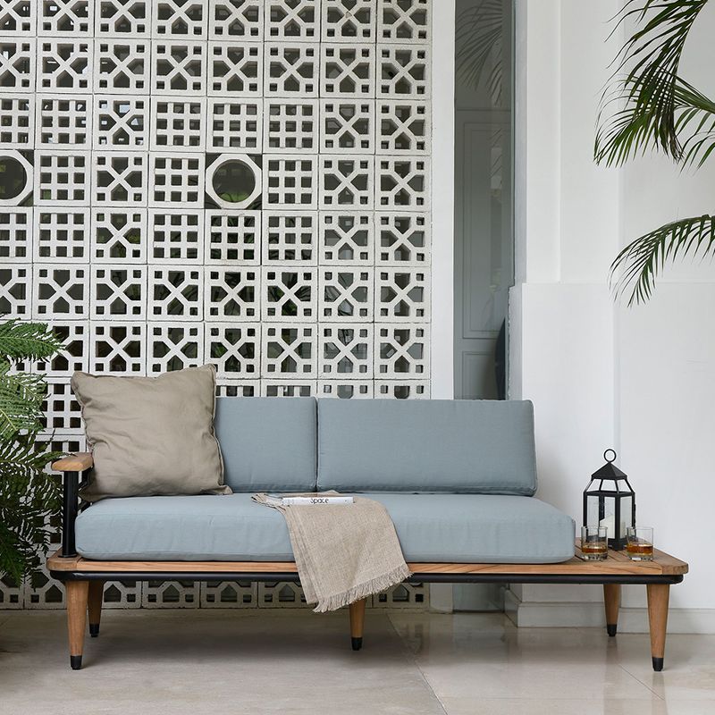 Teak Daybed with Cushion - Blue Spruce - Cambridge Casual