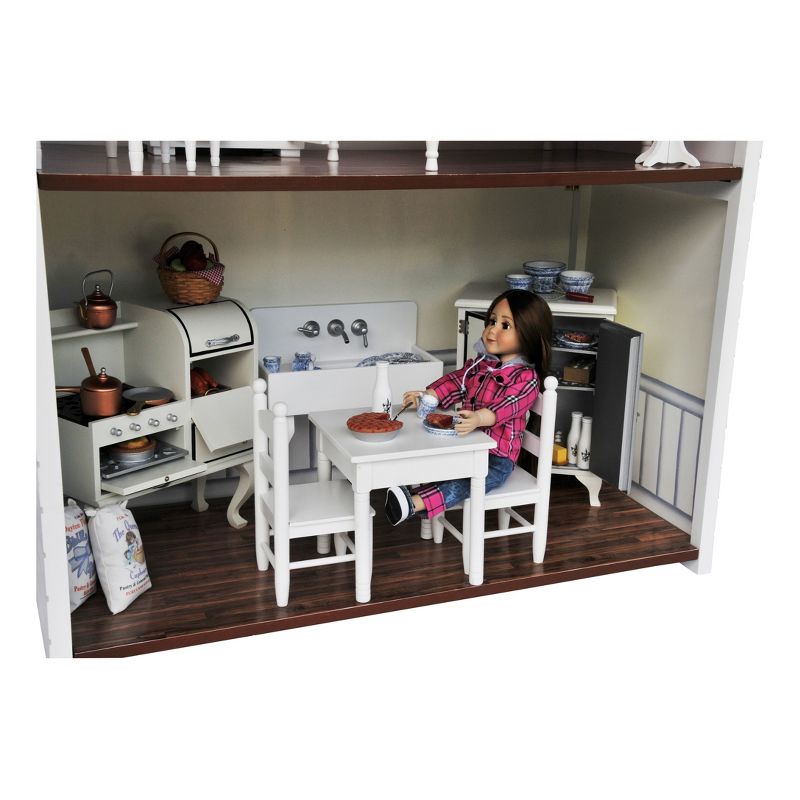 The Queen's Treasures Fold & Store 2-Story Doll Townhouse For 18" Dolls