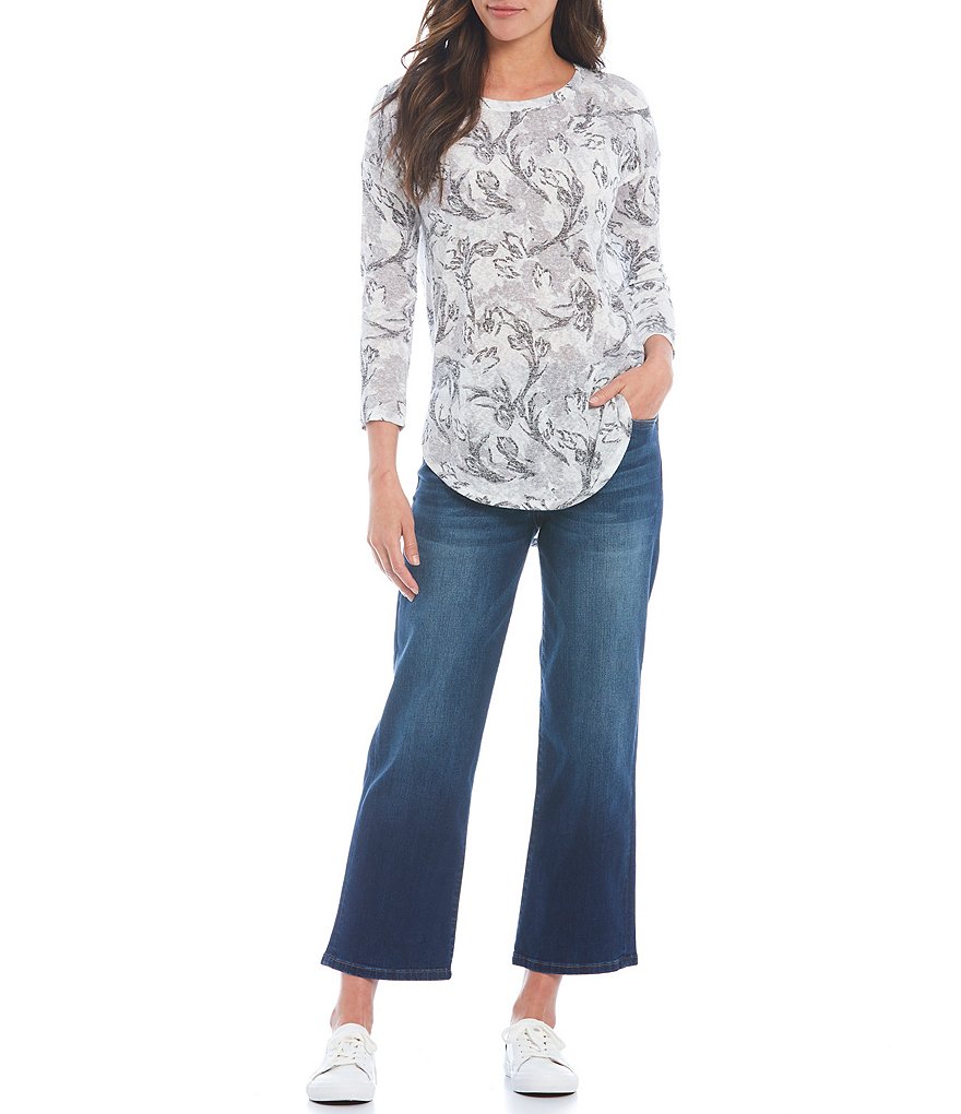 KUT from the Kloth Charlotte High Rise Fab Ab Fit Technique Culottes Ankle Jeans