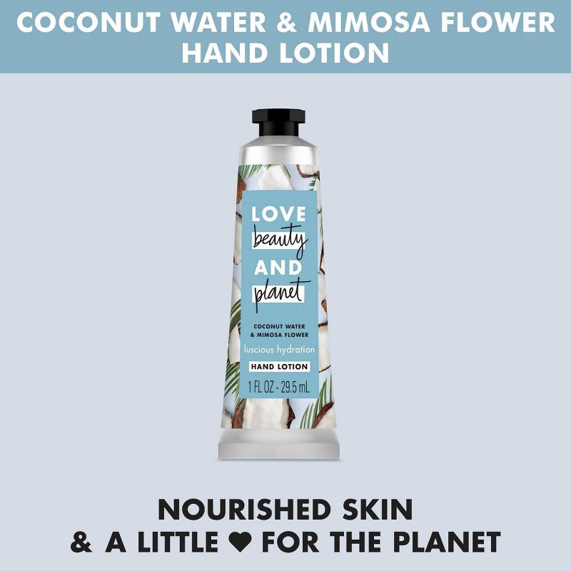 Love Beauty and Planet Coconut Water & Mimosa Flower Hand Lotion - 1 fl oz