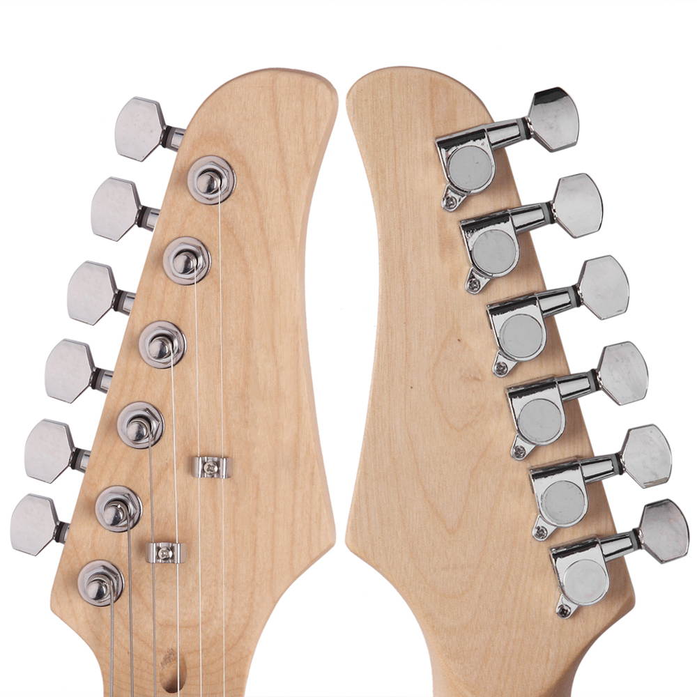 Sunset Red School Music Electric Guitar Set w/ Gig Bag Strap Cord for Beginner