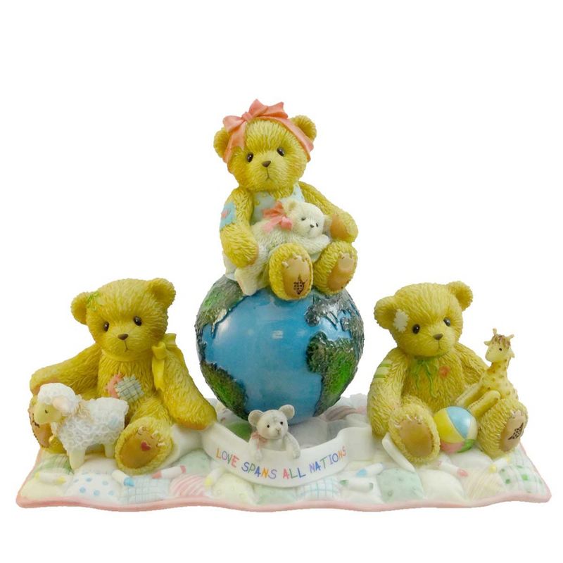 Cherished Teddies Love Spans All Nations Saint Jude Teddy Bear World  -  Decorative Figurines