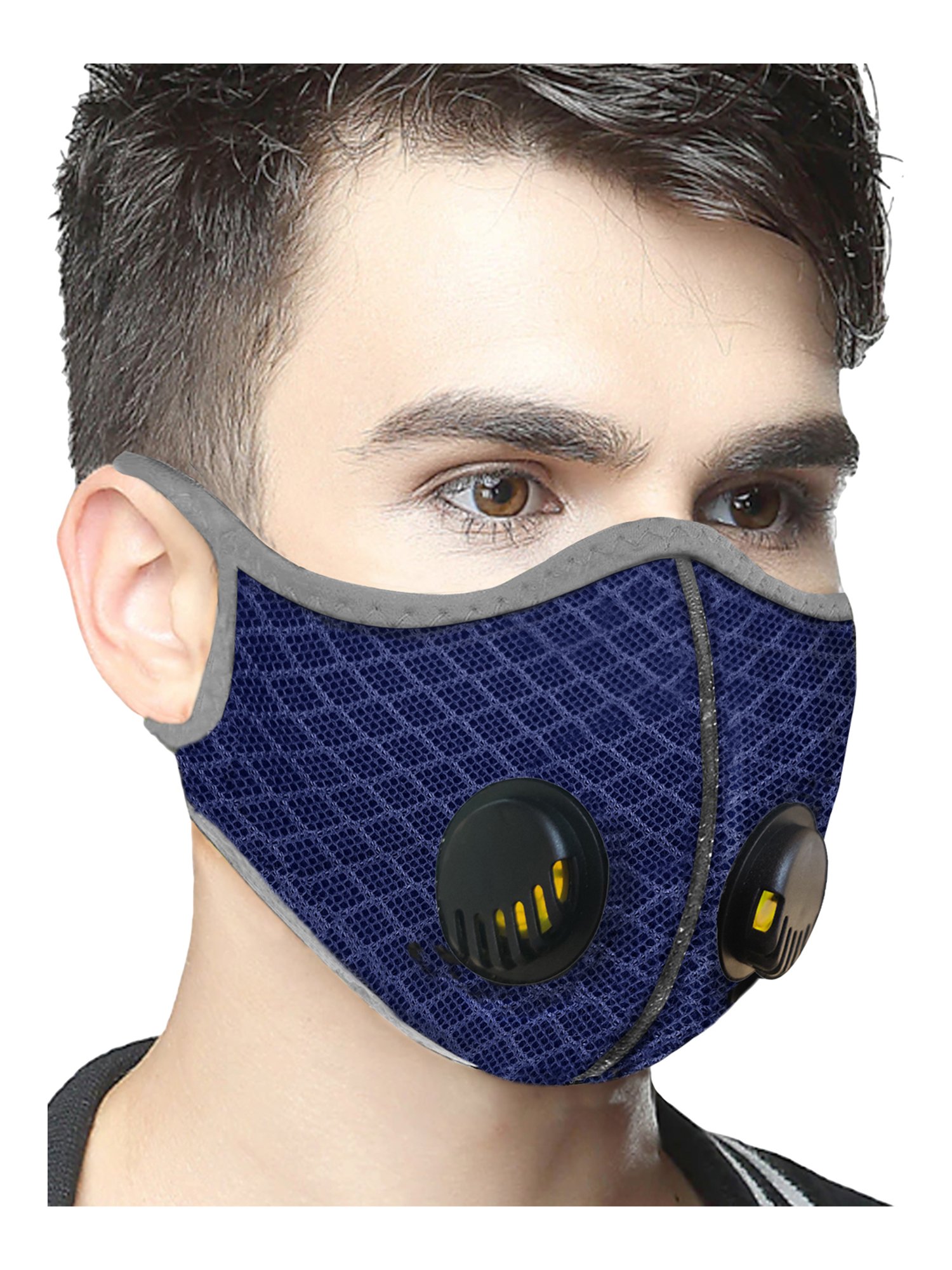 Lioncrown 4 Layered N95 Face Mask with Dural Air Valves