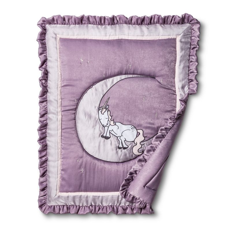 Trend Lab 3pc Crib Bedding Set Unicorn Dreams - Purple