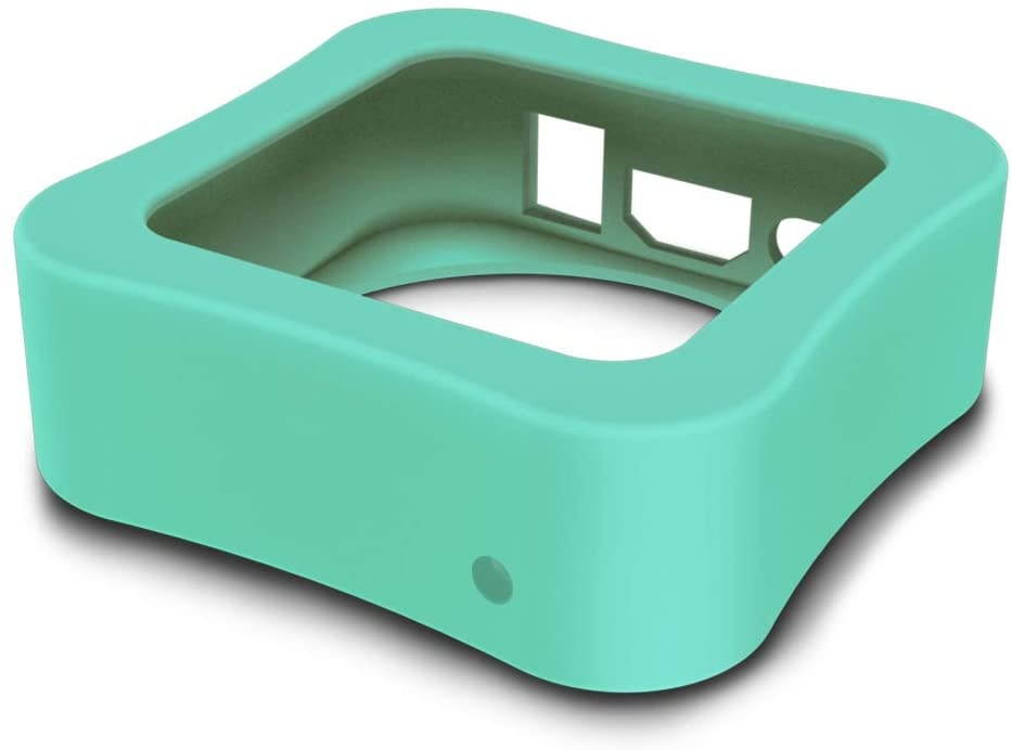 AWINNER Protective Case Compatible for Apple TV 4K 5th / 4th - [Anti Slip] Shock Proof Silicone Cover for Apple TV (Cyan)