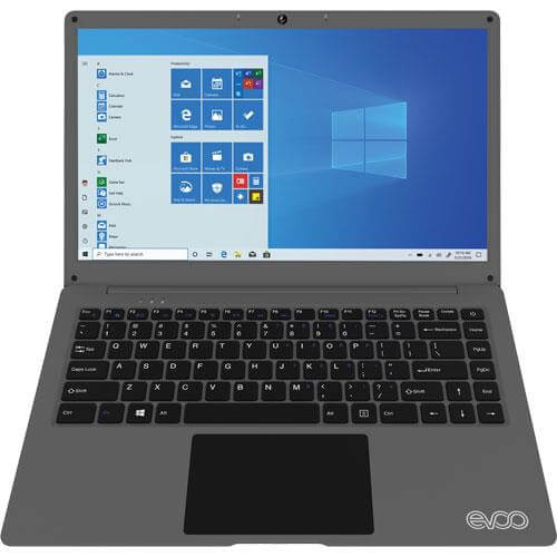 Evoo EVC1416PR 14.1 inch Ultra Thin Laptop - Elite Series, Intel Celeron CPU, 4GB Memory - Purple