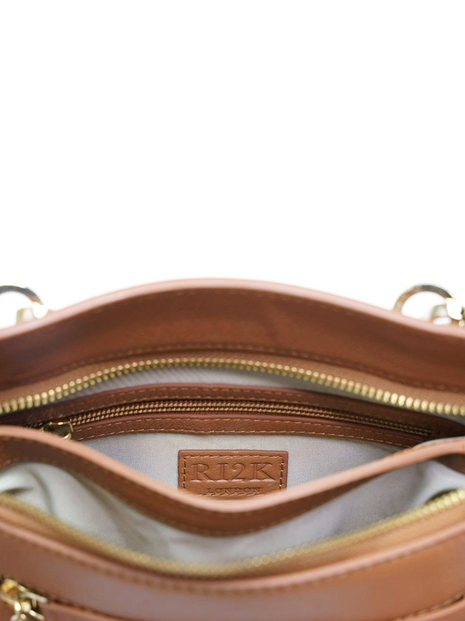 RI2K London Brown Leather Small Cross Body Bag