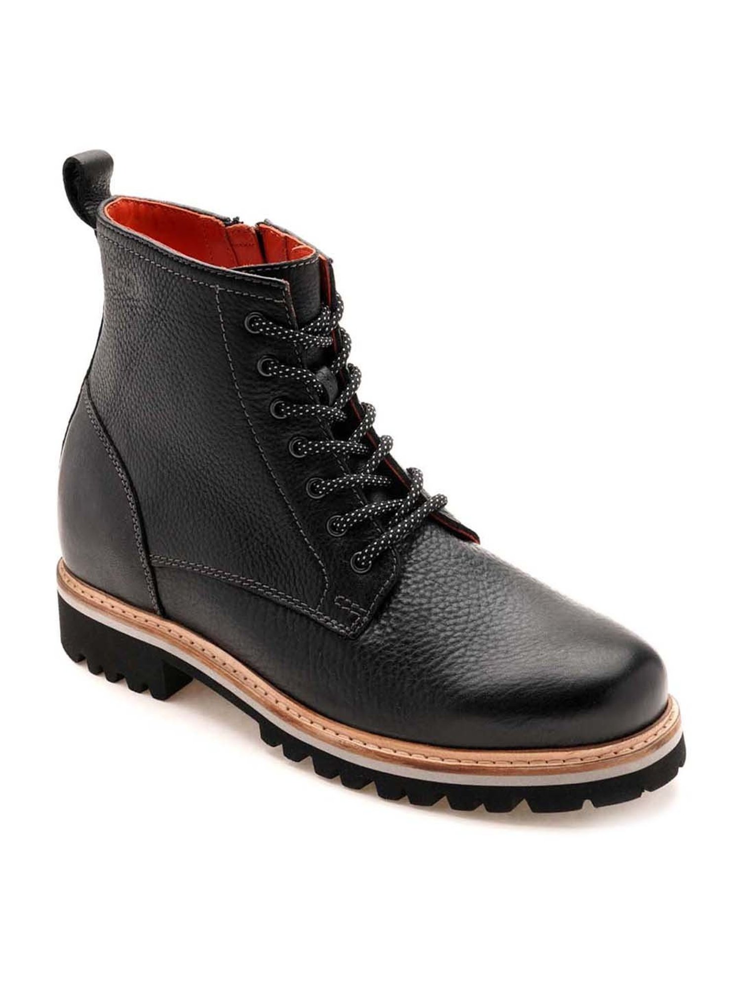 Ruosh Men's Black Derby Boots