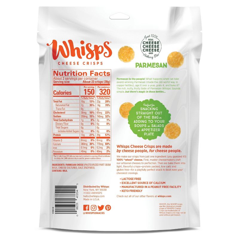 Whisps Parmesan Cheese Crisps - 2.12oz