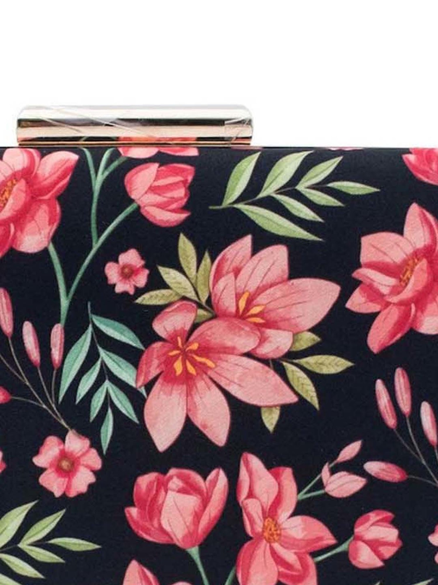 Sugarcrush Black Printed Clutch