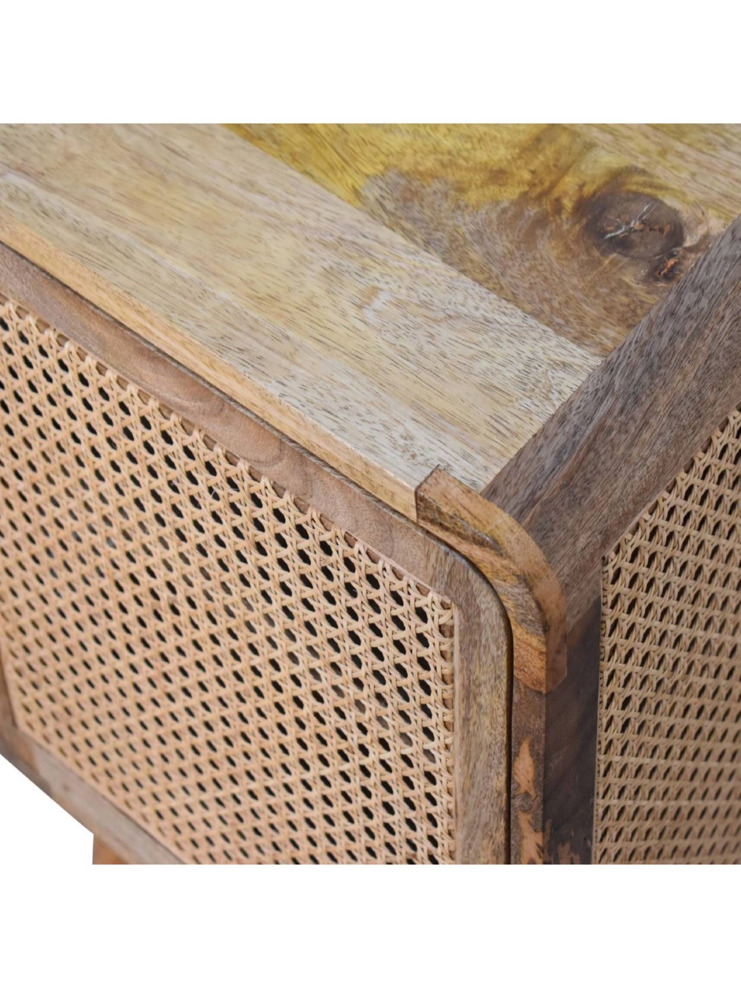 Sleepyhead Ally Teak Brown Sheesham Wood Bedside Table