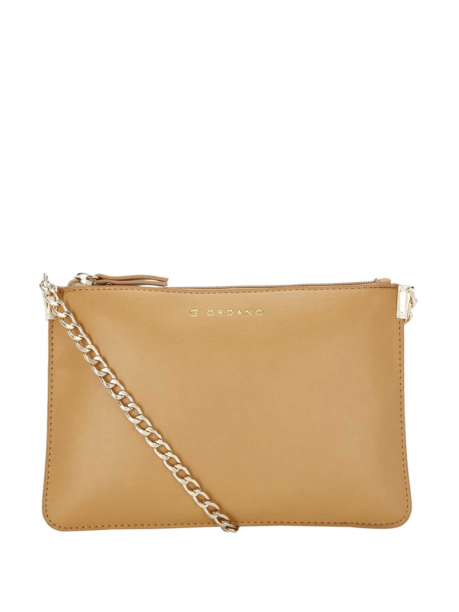 Giordano Tan Solid Sling Handbag