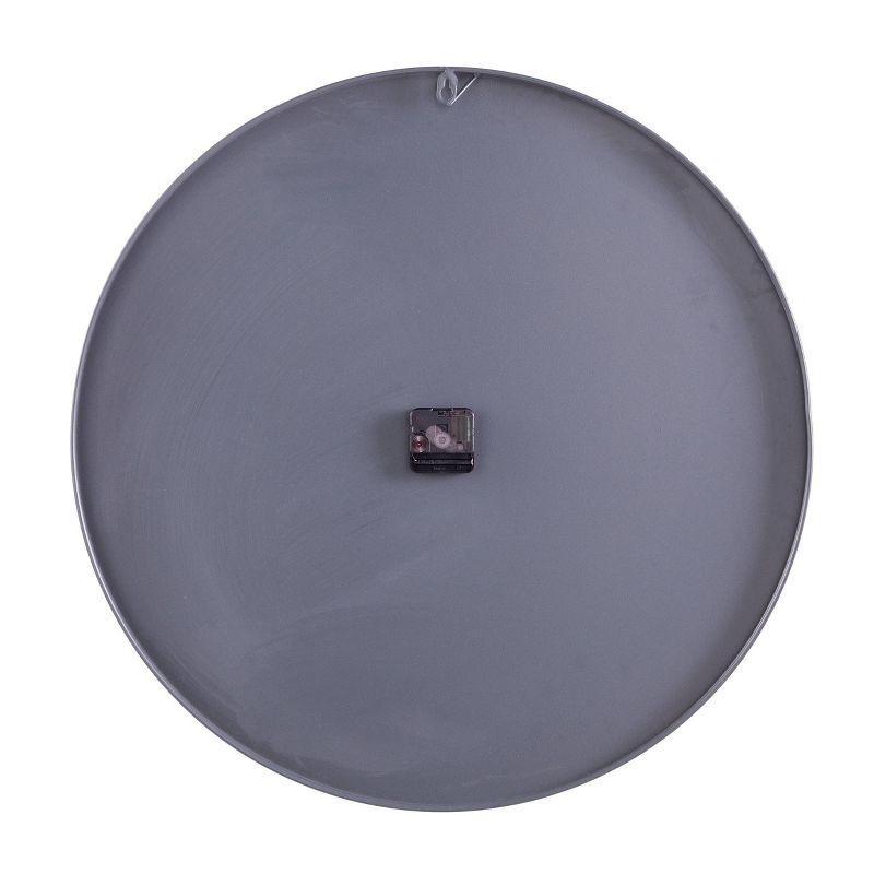 25" x 25" Pisto Decorative Wall Clock Gray - Southern Enterprises