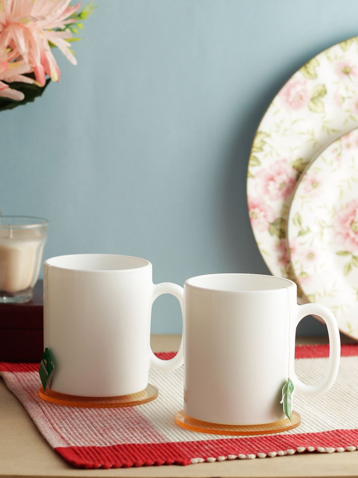 Luminarc White Opalware Coffee Mugs (320 ml) - Set of 6