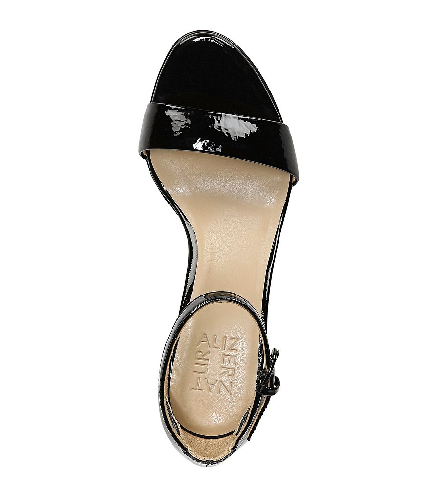 Naturalizer Vera Patent Leather Ankle Strap Dress Sandals