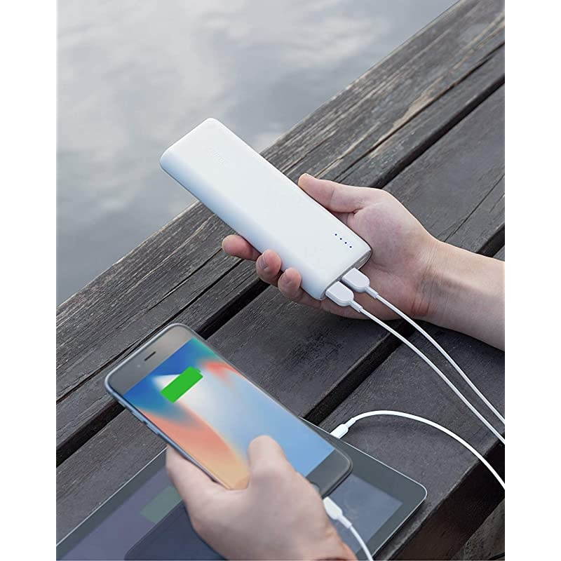 Portable Charger PowerCore 20100mAh Ultra High Capacity Power Bank with 48A Output External Battery Pack for iPhone iPad Samsung Galaxy More White