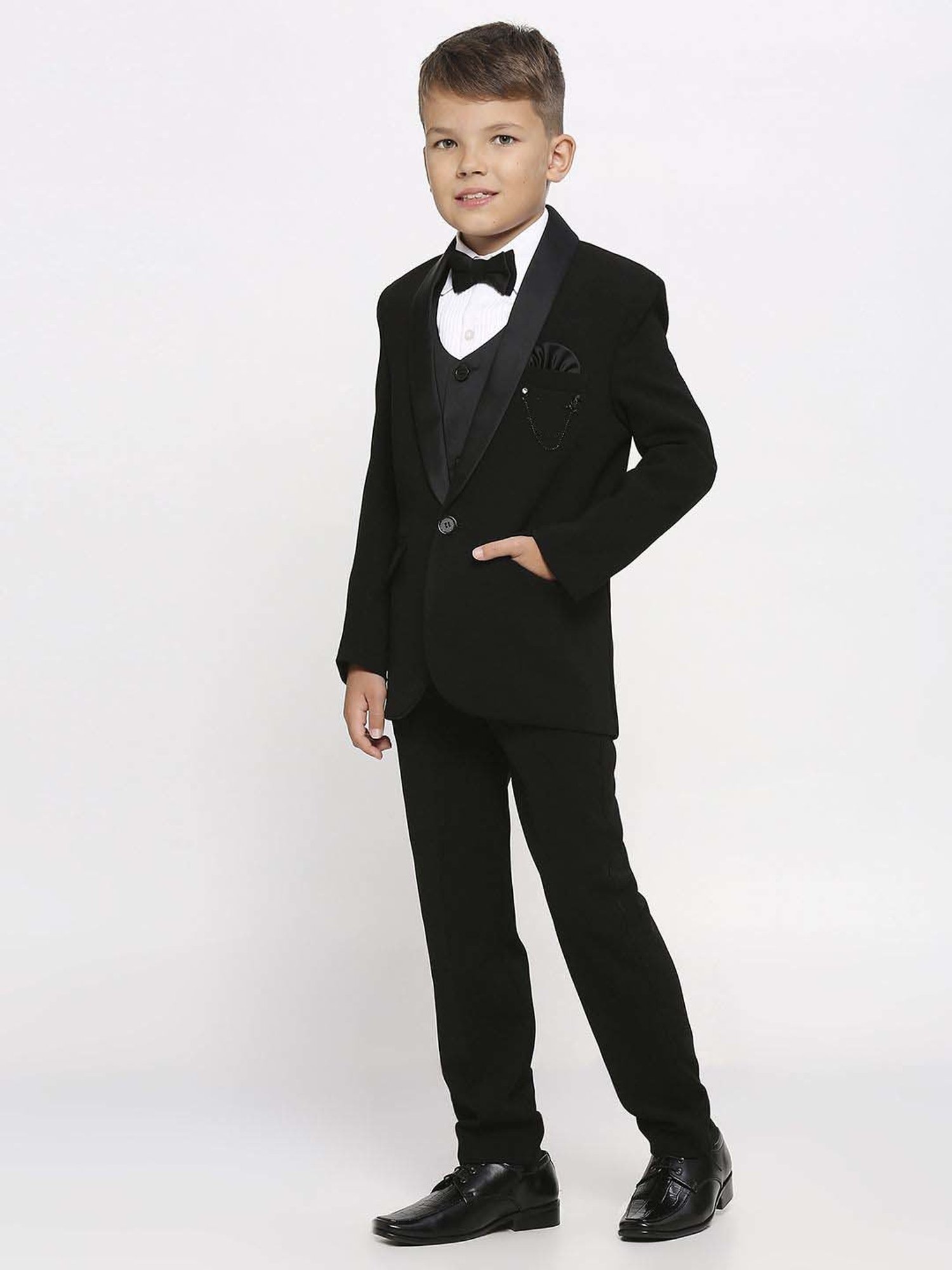 Blue Giraffe Kids Black & Pink Regular Fit Shirt Set