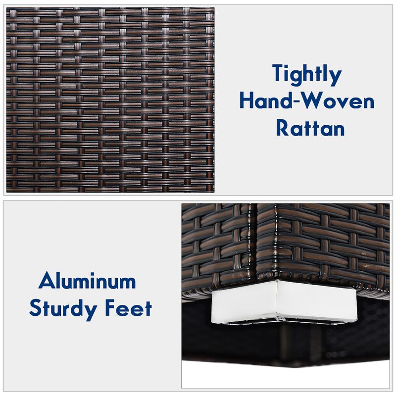 La Sola 3pc Metal Bistro Set - Black/Bronze - Christopher Knight Home