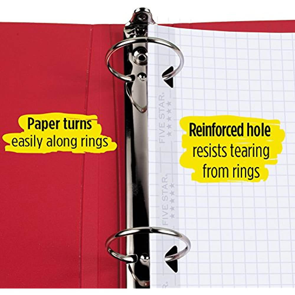 Five Star Reinforced Graph Filler Paper 100 Sheets - Paper