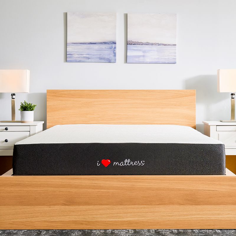 Classic Brands 8 Inch Memory Foam Adjustable Base Friendly Medium Firm Mattress with Knit Cover and Support Layer, Queen, White