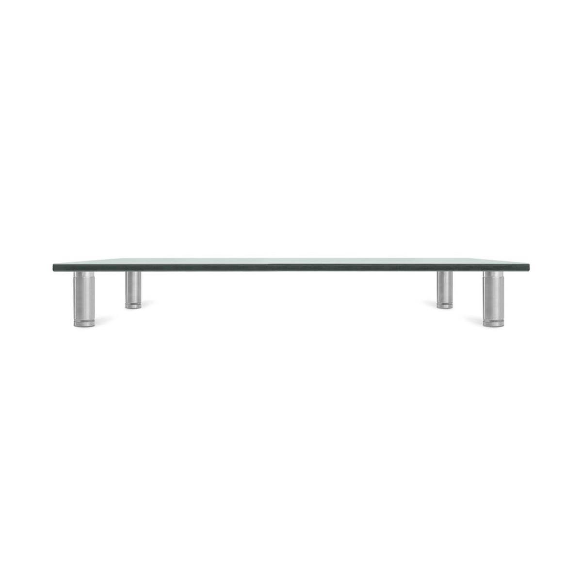 Mount-It! Glass Monitor Stand Desktop Riser | 22" X 9.5" | Fits 24-32 Inch Screens |