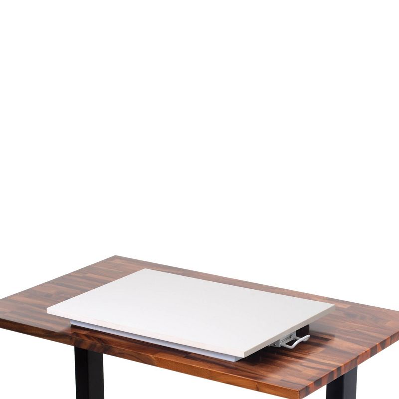 X-Elite Pro 28" Standing Desk Converter with Pneumatic Height-Adjustment - White - Stand Steady