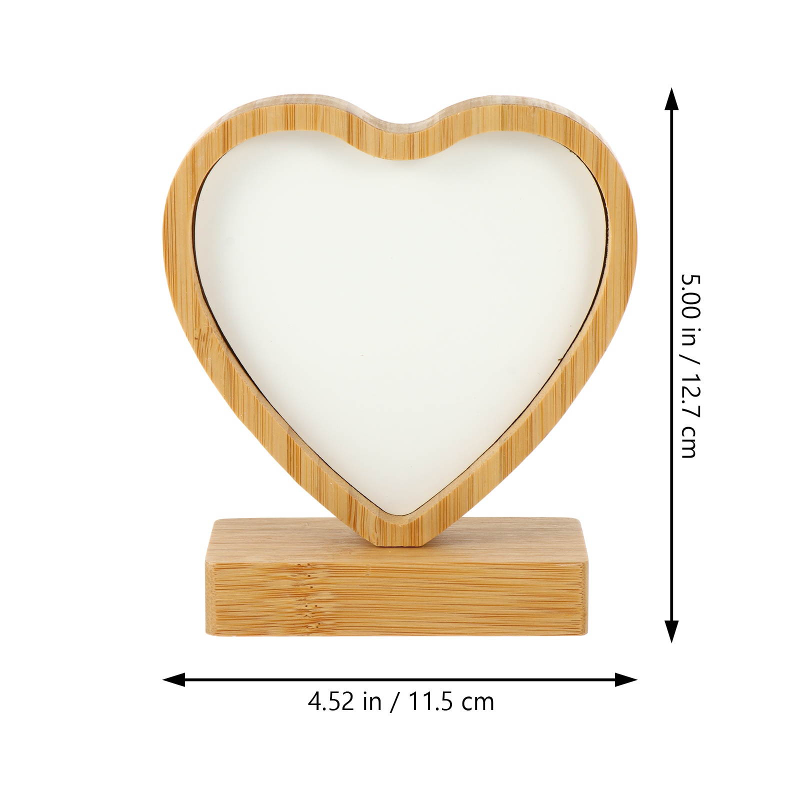 1 Pc Magnetic Photo Frame Photo Holder Practical Desktop Ornament (Bamboo)