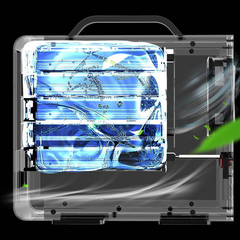 MAIWO K4FU3SR Disk Array Box All-Aluminum 4 Bays External 2.5/3.5 Inch Serial Mechanical Solid State Hard Drive Storage Data Cabinet Hard Drive Box Black 0Tb Without Hard Drive