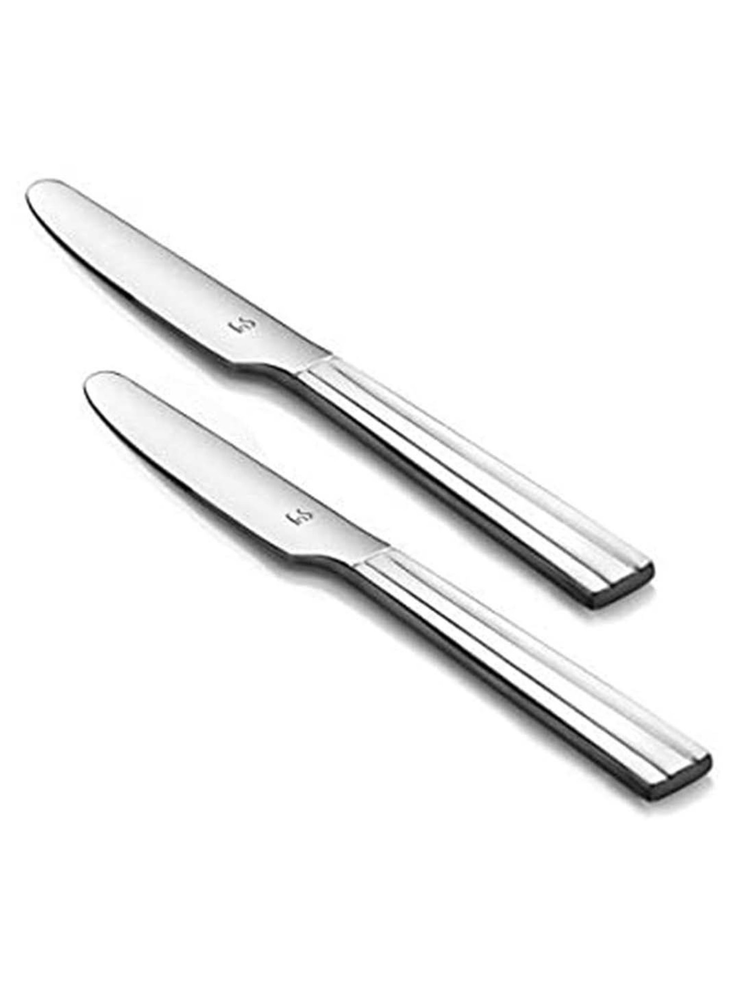 FnS Silver Stainless Steel Dinner Knife - Set of 2