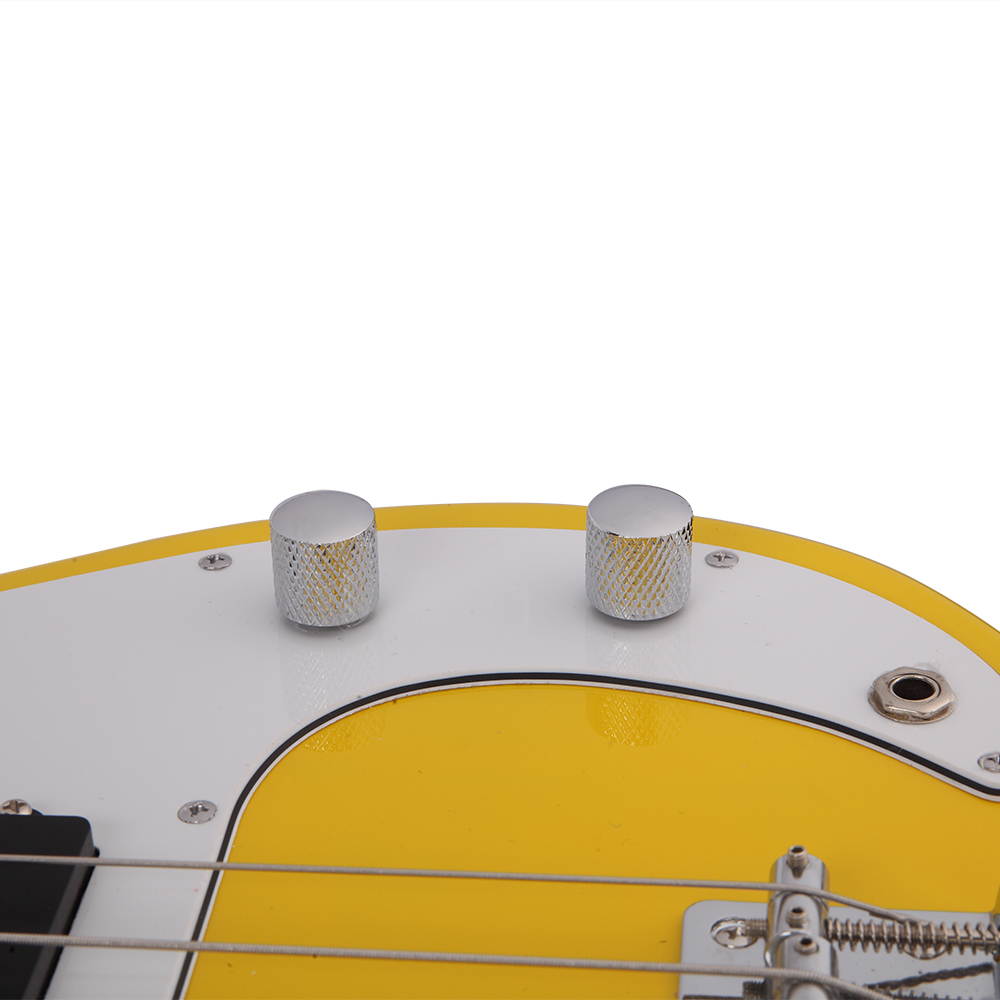 Glarry GP Bass Stereo Bag Strap Pick Cable Wrench Tool Yellow