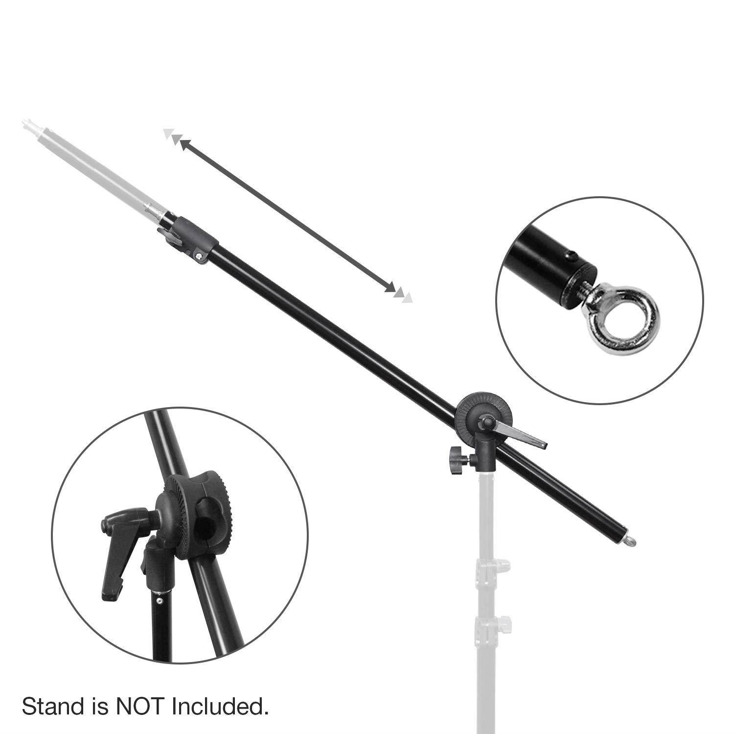 Limo Studio Photo Video Studio Overhead Boom Stand with Saddle Bag, Pivot Connects Boom Arm to Stand, AGG2841