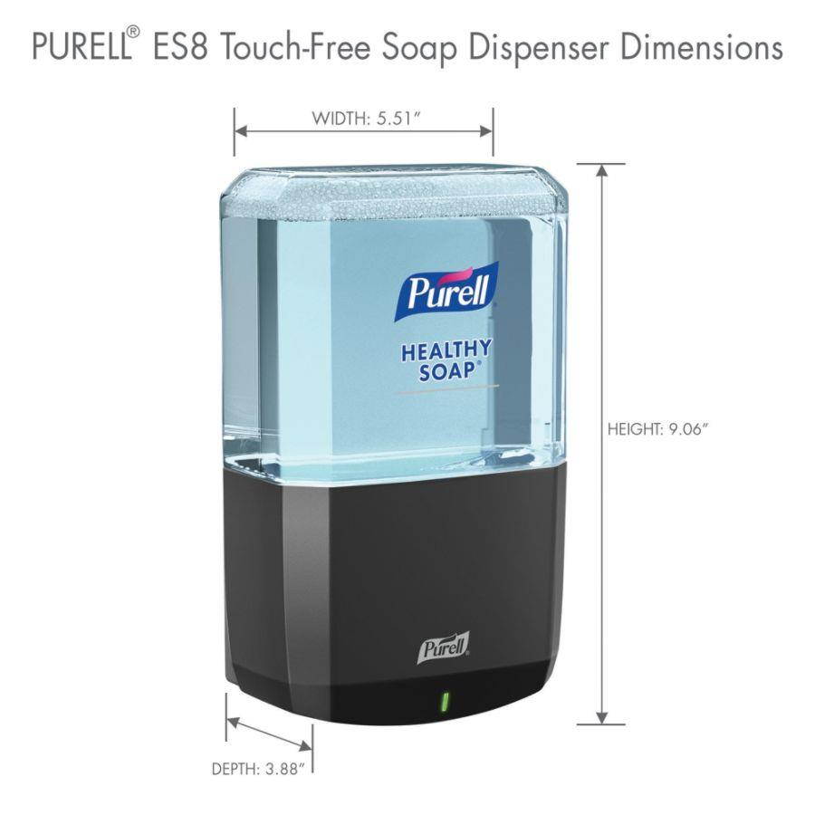 ES8 Soap Touch-Free Dispenser, 1200 mL, 5.25" x 8.8" x 12.13", Graphite 773401