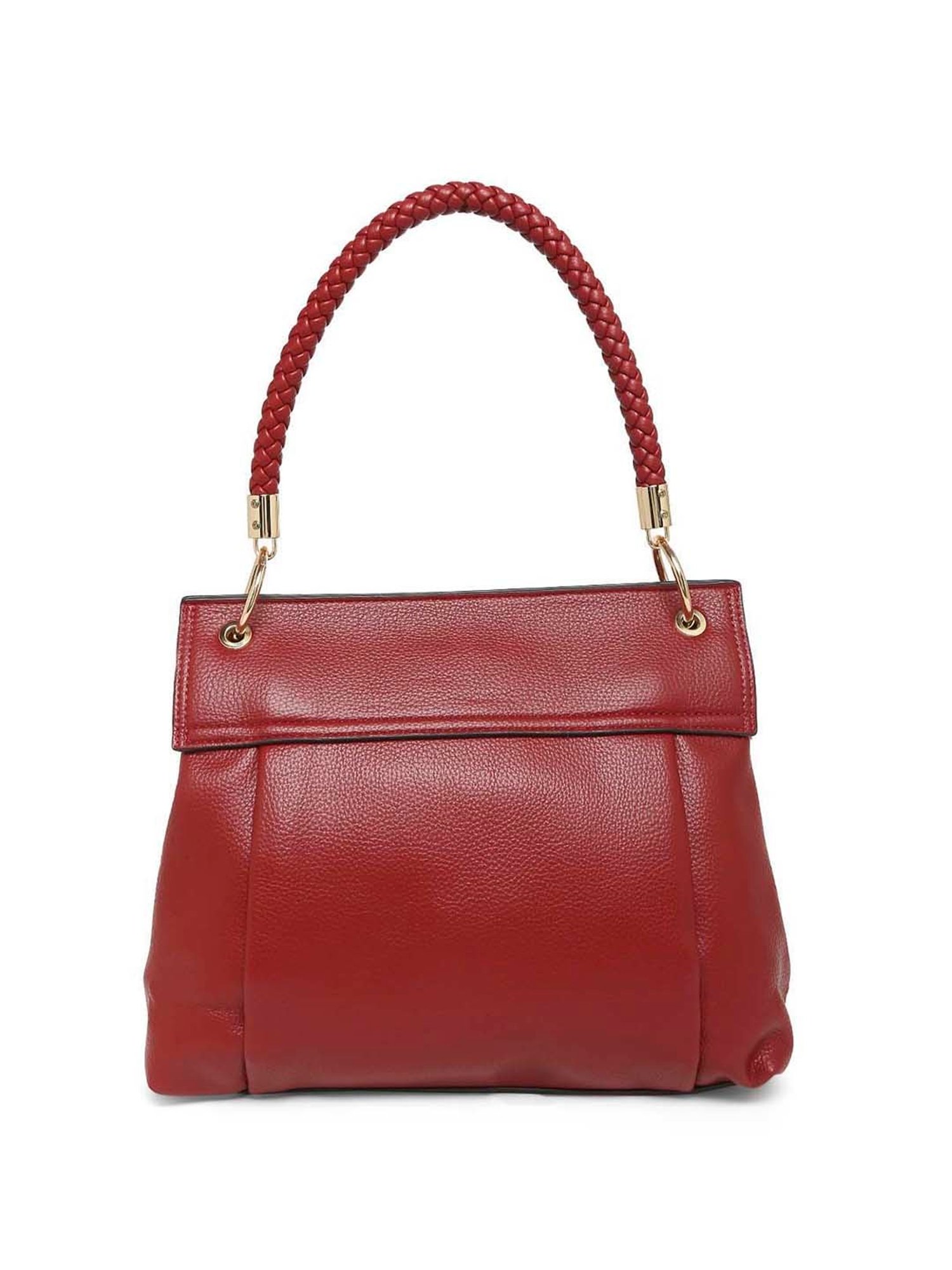 Marina Galanti Red Solid Medium Satchel Handbag