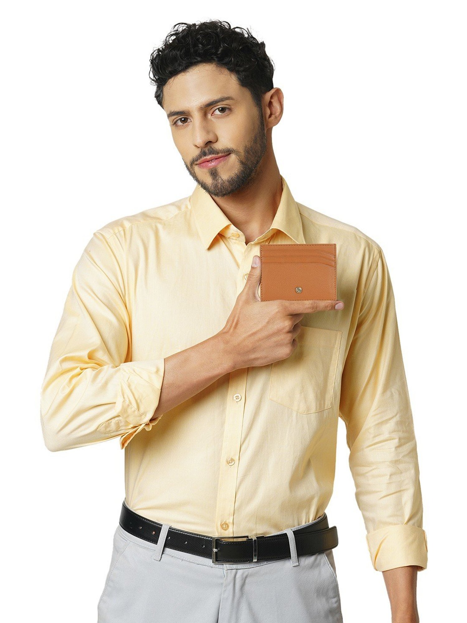 PERQUISITE CENTURION Brown Solid Card Holder