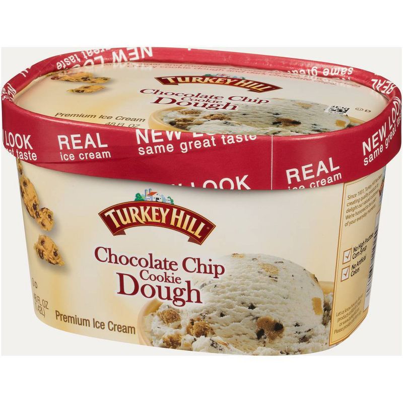 Turkey Hill Chocolate Chip Cookie Dough Ice Cream - 48oz