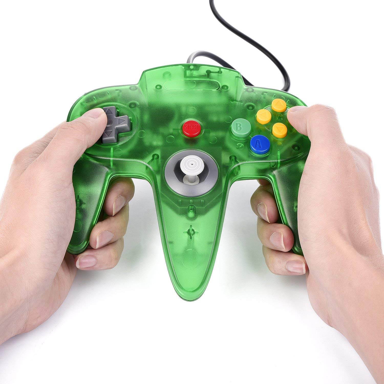 Generic Classic N64 Controller, Wired USB PC Game pad Joystick for Windows PC MAC Linux Raspberry Pi 3 Sega Genesis Higan