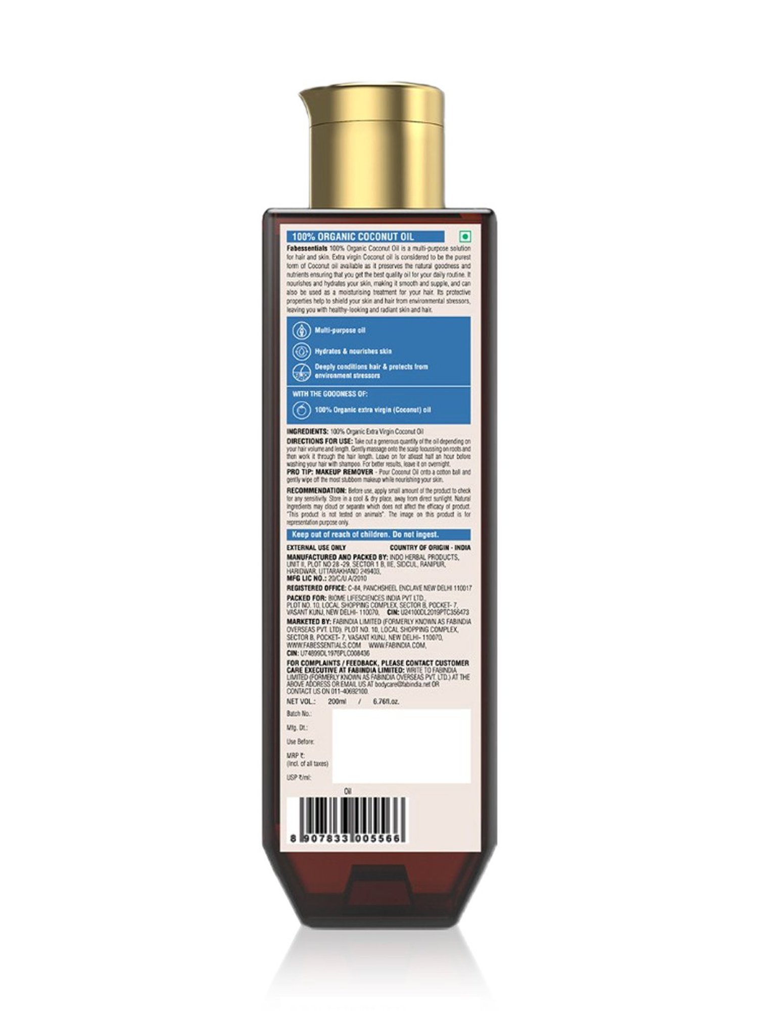 Fabessentials Coconut Oil - 200 ml