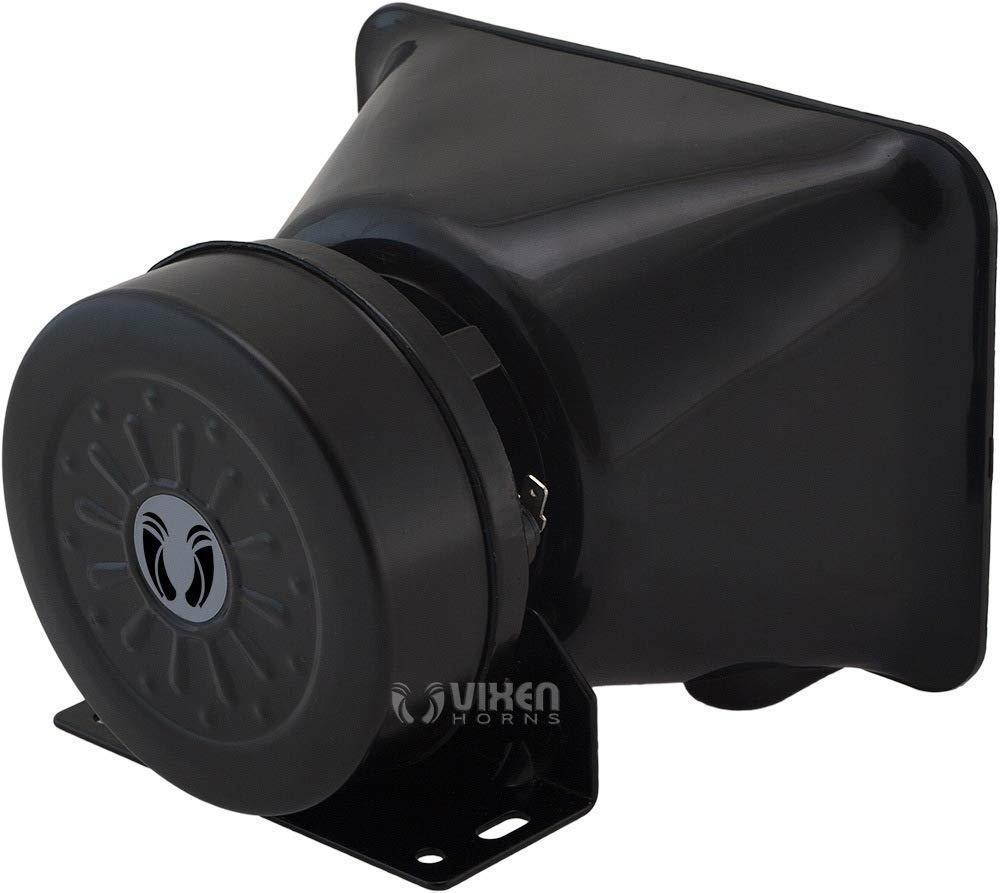 Vixen Horns Loud 100W Alarm Siren/PA/Public Address Speaker Black VXS9118
