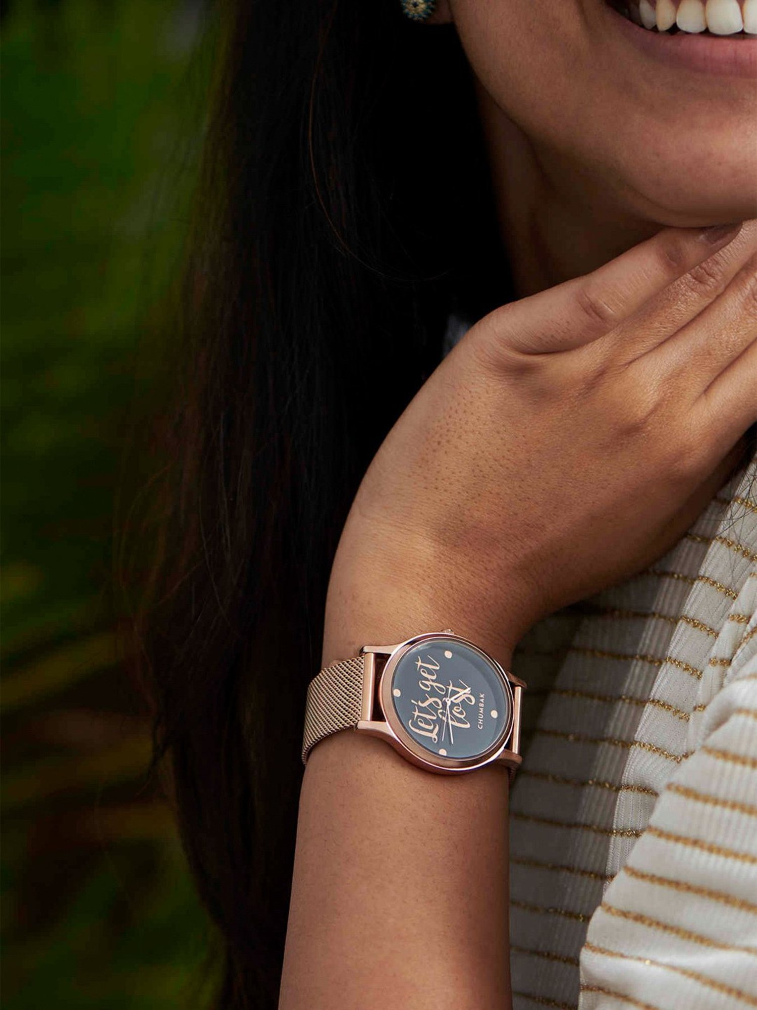 Chumbak 8907605117428 Lets Get Lost Analog Watch for Women